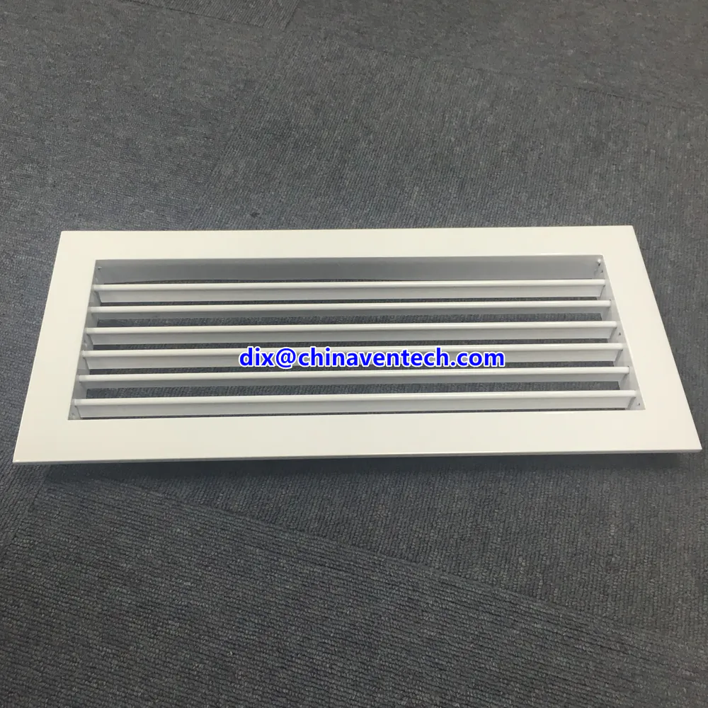 Central air conditioning system extract air single deflection grille