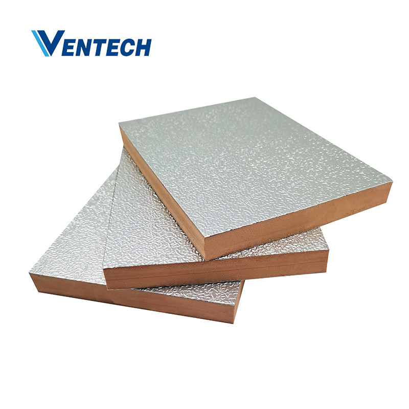 pre insulation duct sheet aluminum foil phenolic foam board air duct