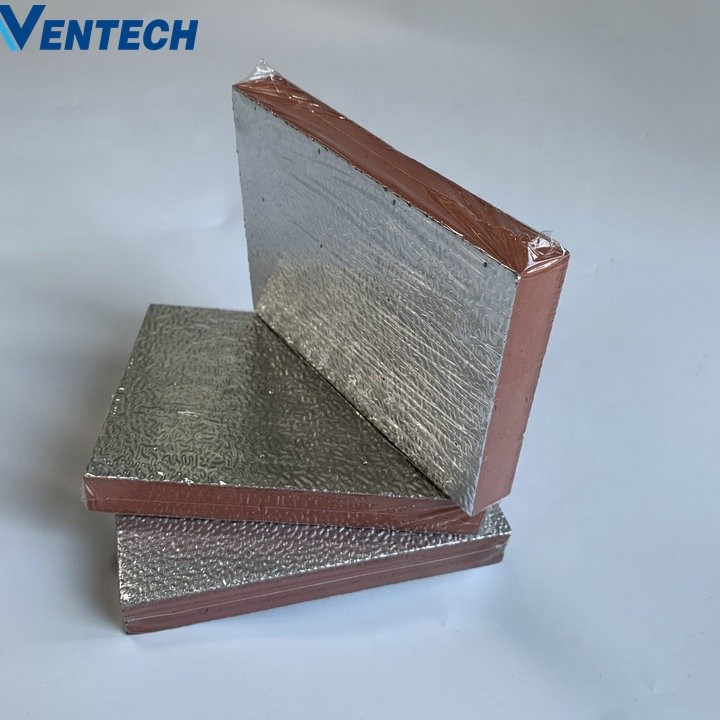 Ventech Air Conditioner Duct Insulation Pre-Insualted Pu Air Duct Panel Pu Panel For Air Duct