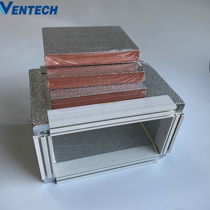 Ventech Factory Produce Pre Insulated Air Duct Panel Phenolic Foam