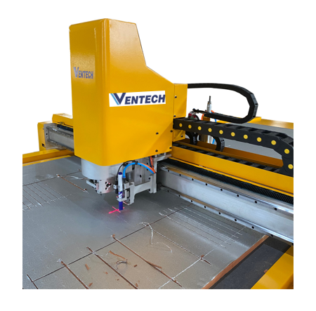 PIR insulation cutter air conditioning duct board fabrication CNC cutting machine supplier factory