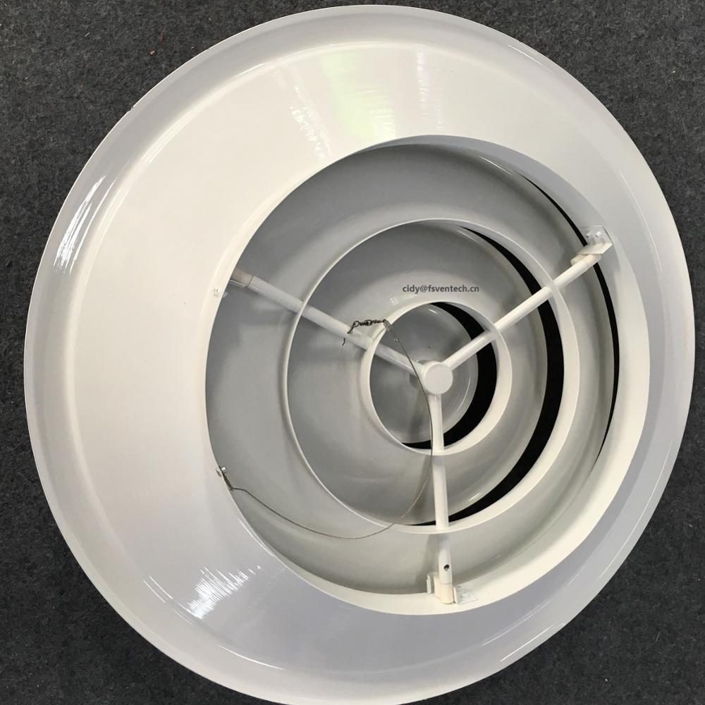 HVAC adjustable aluminium round ceiling diffuser