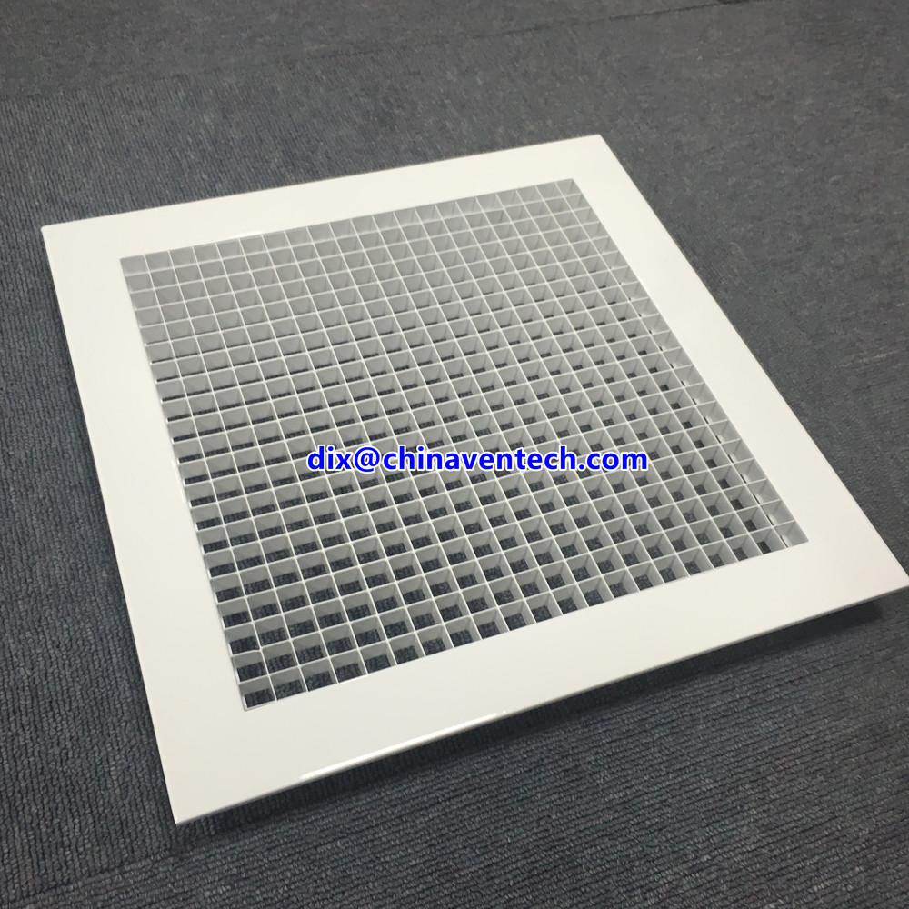 HVAC central air conditioning system aluminum exhaust air egg crate return grille