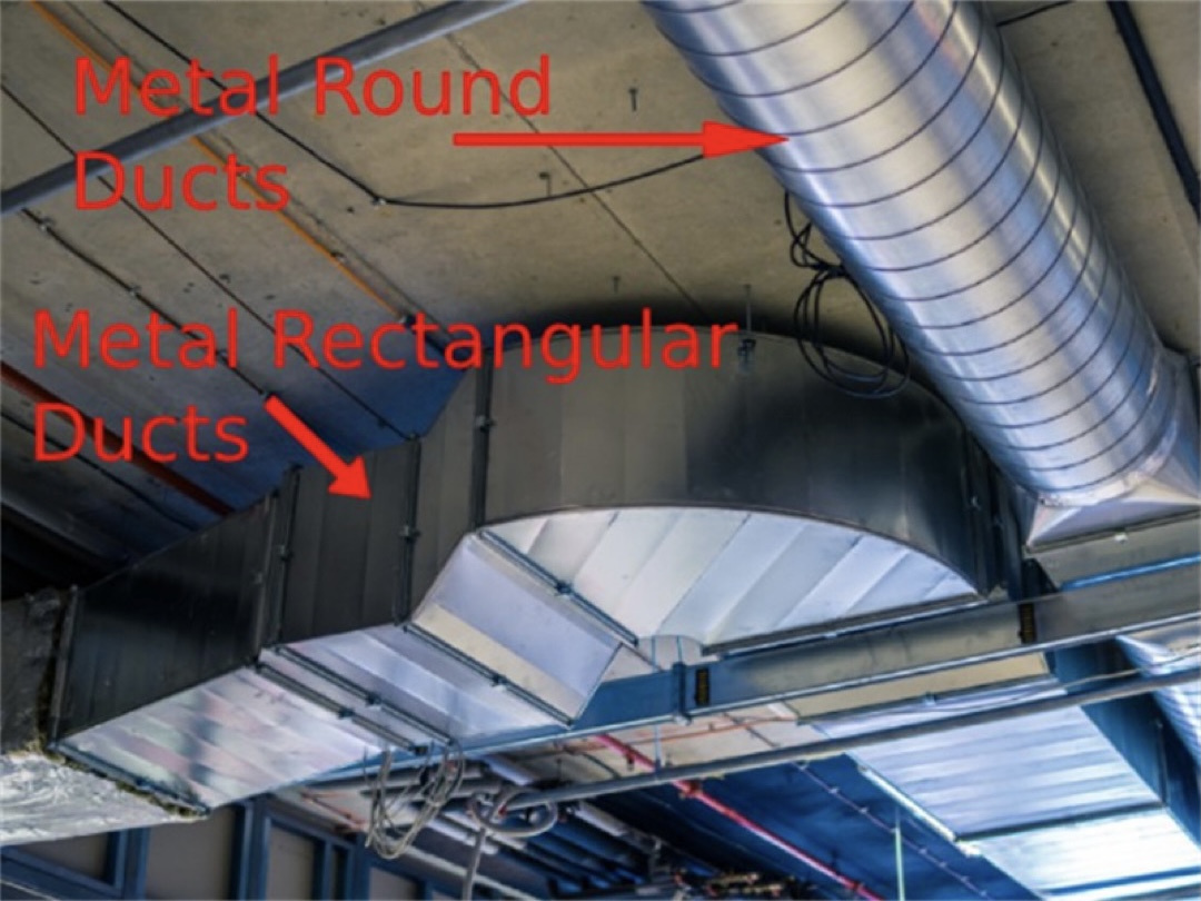 The difference between circular duct and rectangular duct