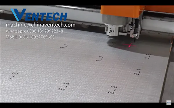 Items Marking CNC machine for Pre insulated Phenolic Foam Duct panel by VENTECH China