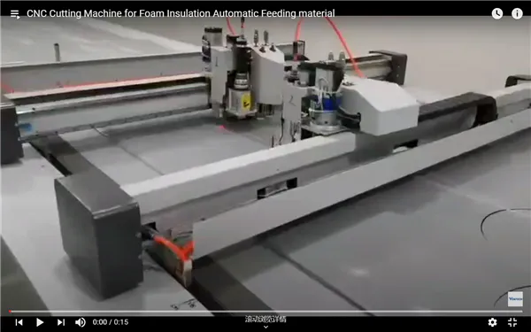 Máquina de corte CNC con material automático de alimentación Fom Insulatación Espuma
