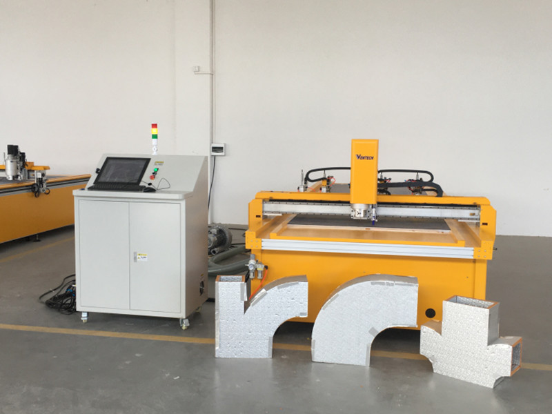 VENTECH pre-insulated duct cutting machine